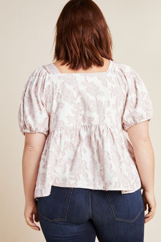 Maeve Batia Textured Babydoll Top #5