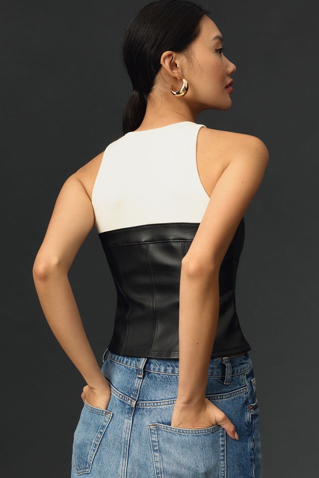 Pilcro Layered Corset Tank #1