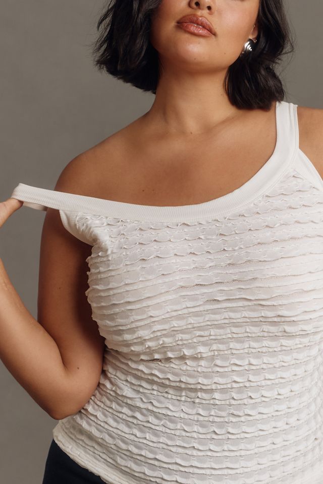 By Anthropologie Scoop-Neck Ruffle Tank #2