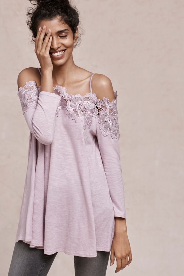 Laceline Off-The-Shoulder Top #4