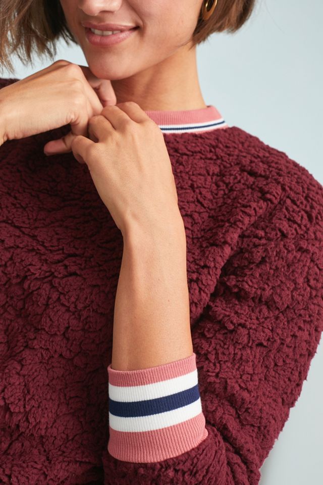 Striped Sherpa Sweatshirt #2