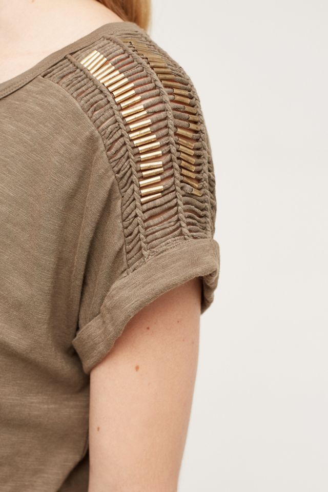Macrame Sleeve Tee #1