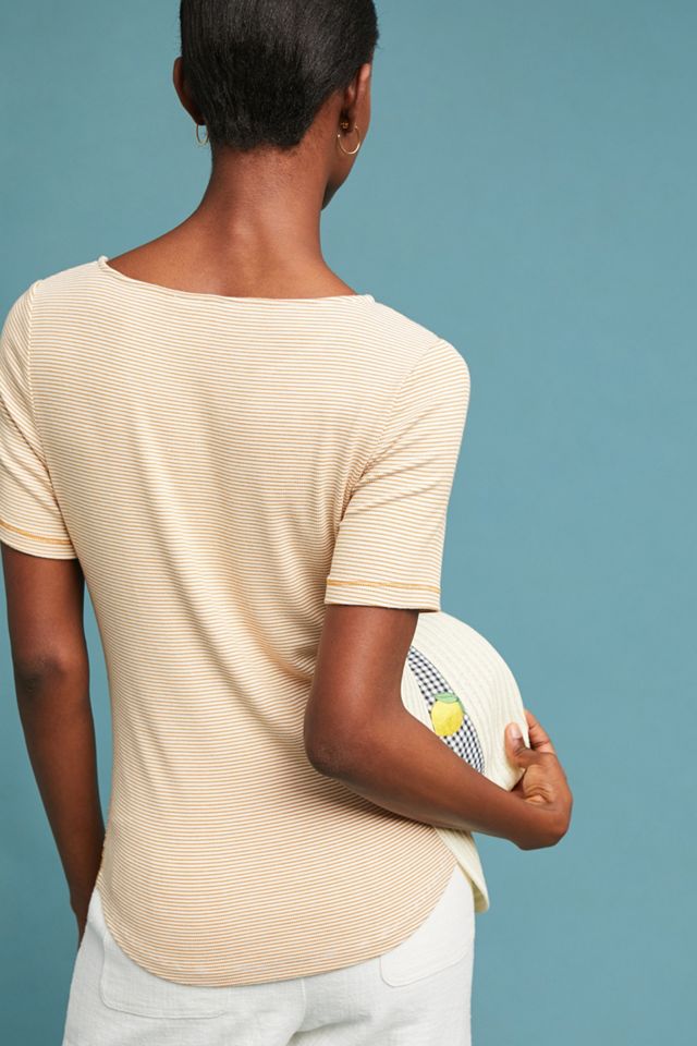 Galina Spliced-Neck Tee #1
