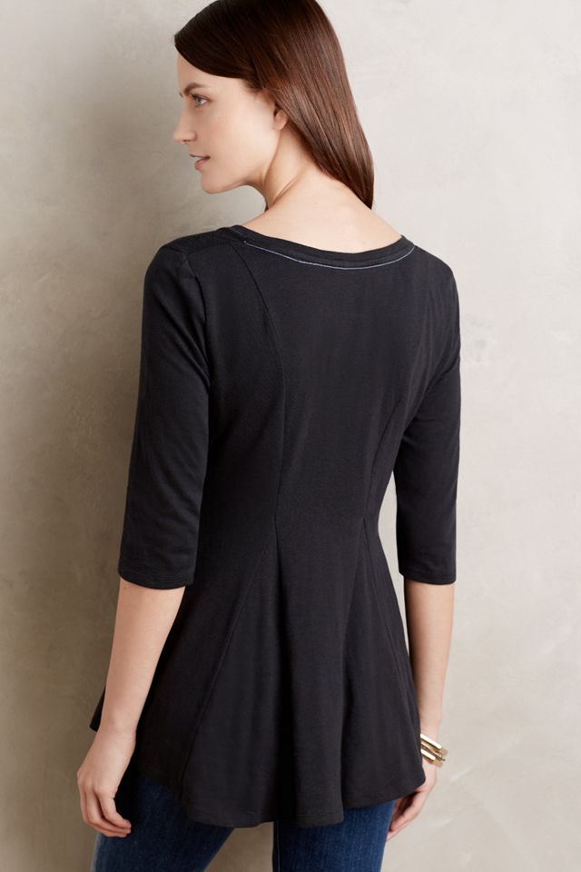 Heathered Peplum Tee #1