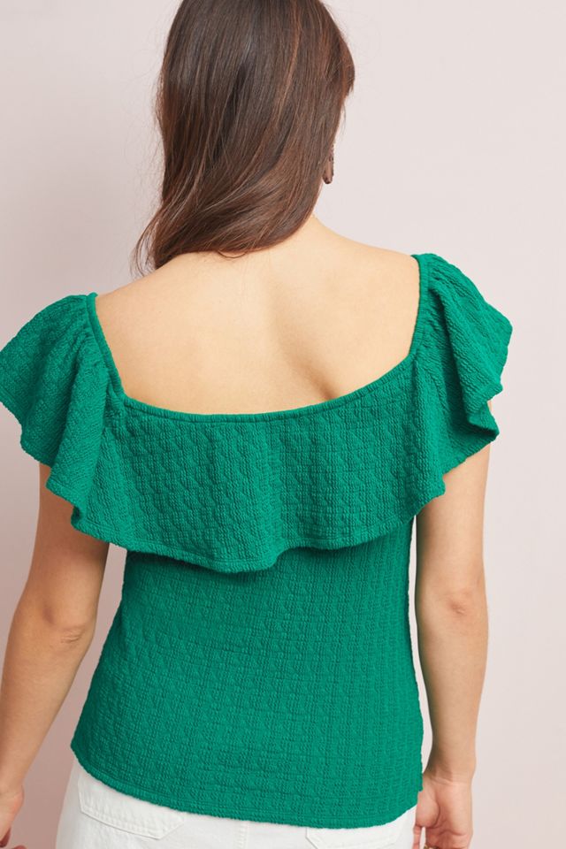 Textured Off-The-Shoulder Top #1