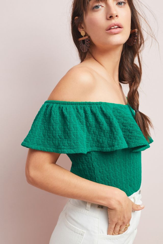 Textured Off-The-Shoulder Top #3