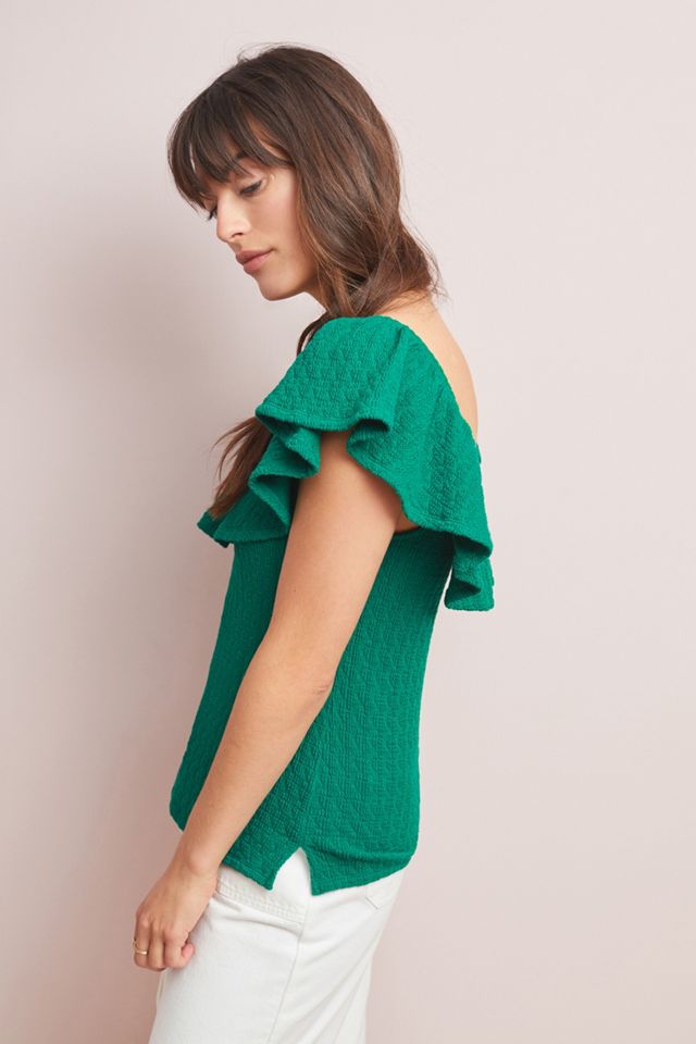Textured Off-The-Shoulder Top #4