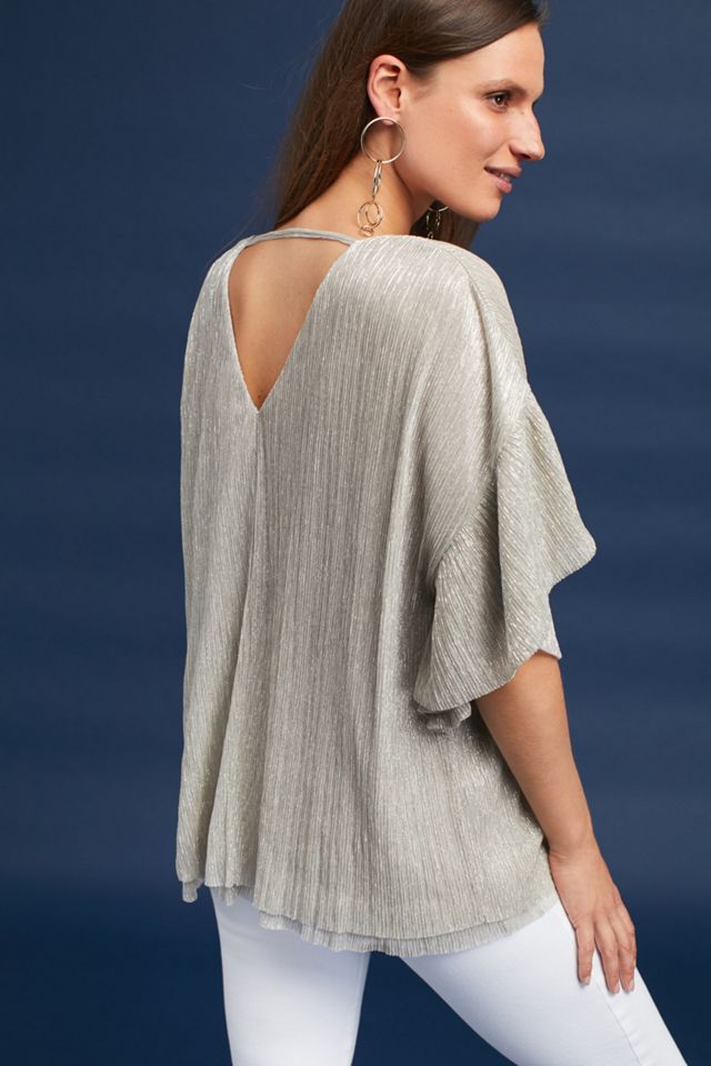 Ruffled Metallic Top #4