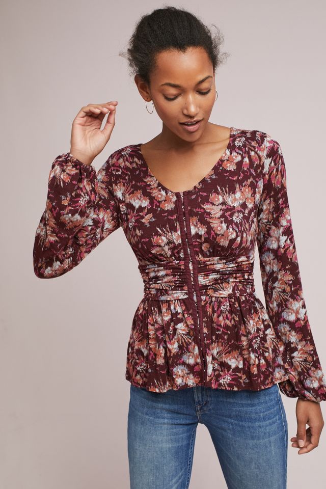 Corseted Knit Top | Anthropologie