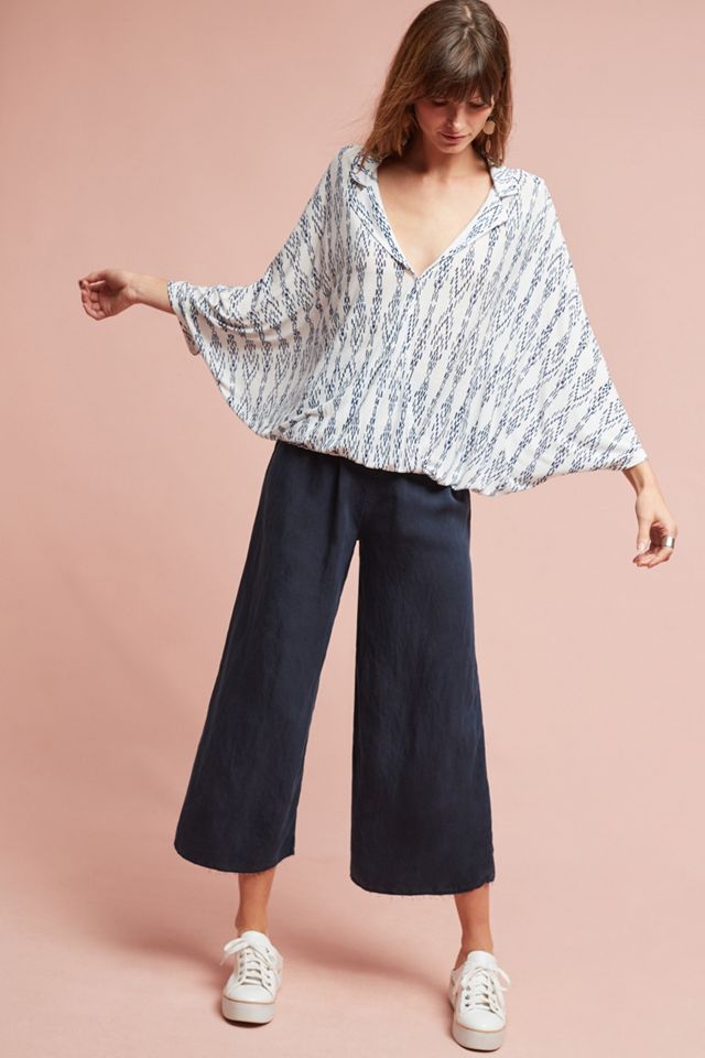 Collared V-Neck Top #2
