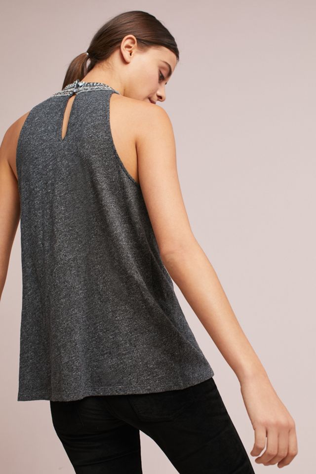 Embellished High-Neck Top #2