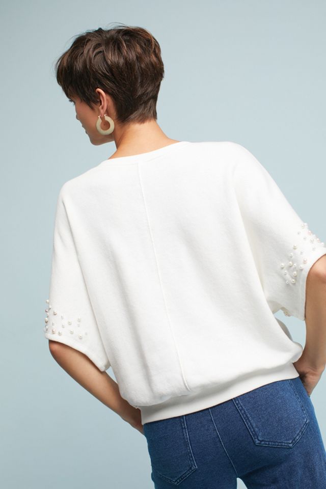 Pearl-Embellished Sweatshirt #2