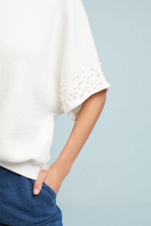 Pearl-Embellished Sweatshirt #3
