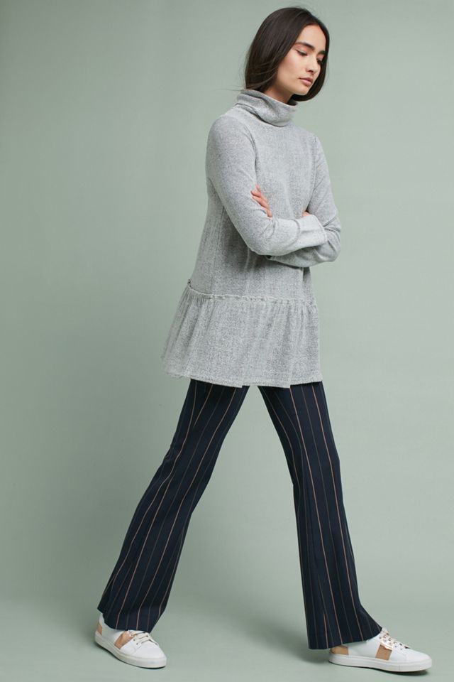 Mock Neck Peplum Pullover #2