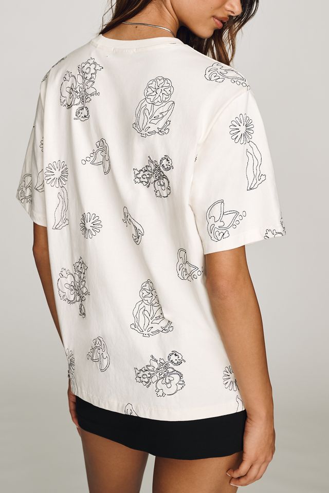 Scotch & Soda Cotton Embroidered Tee #1