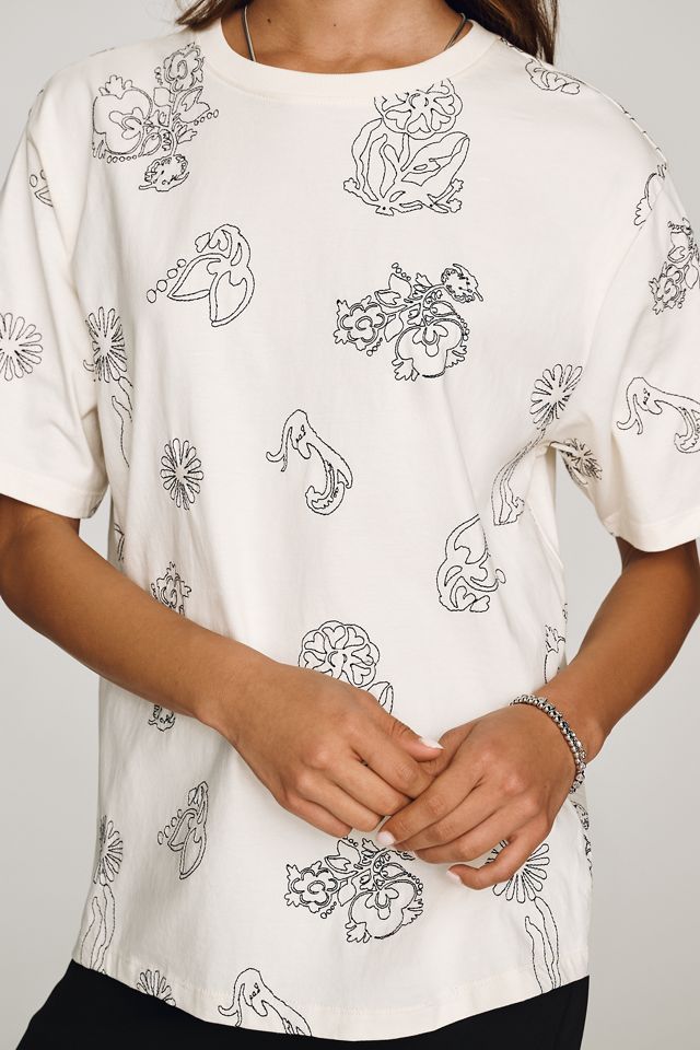 Scotch & Soda Cotton Embroidered Tee #3