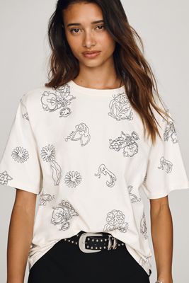Scotch & Soda Cotton Embroidered Tee