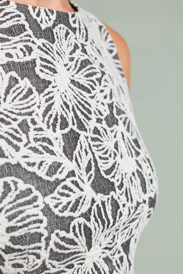 Petra Jacquard Peplum Top #3