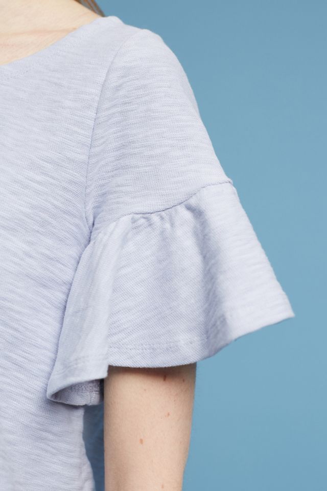 Christel Ruffled-Sleeve Top #1