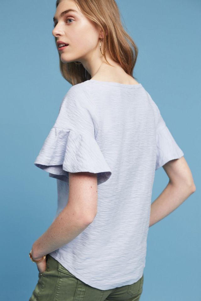 Christel Ruffled-Sleeve Top #2