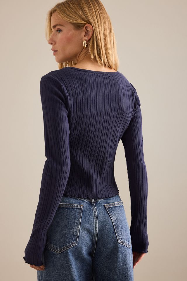 Maglietta a maniche lunghe con scollo a barchetta Pilcro #1