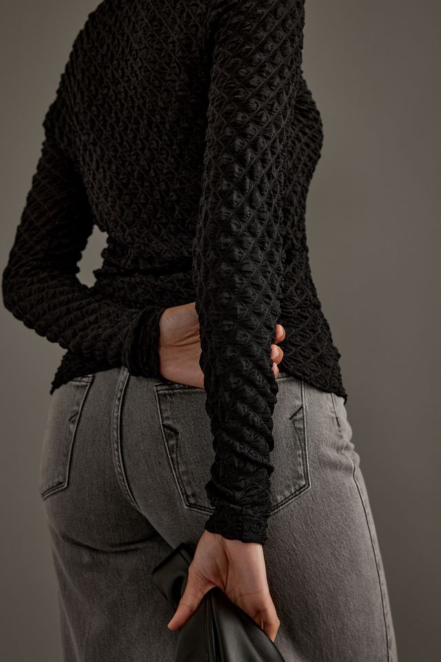 Selected Femme Timmi Rollkragen Strukturiertes Oberteil #4
