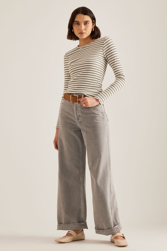 Selected Femme 【 Anna Long Sleeve T-Shirt Women 】 ファッション レディースファッション トップス Tシャツ カットソー レ Selected Femme Anna Crew Long-Sleeve T-Shirt | Anthropologie UK