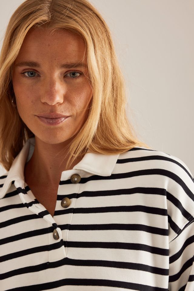 Selected Femme Wada Streifen Poloshirt #3