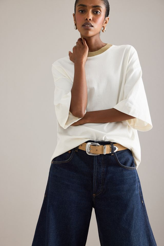 Selected T-shirt oversize a contrasto #2