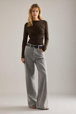 Selected Ilina Draped Long-Sleeve Top