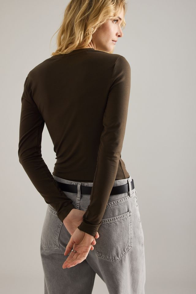 Blusa Selected Ilina Drapeada de Manga Larga #2