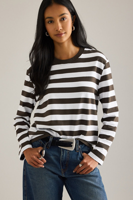 Selected  Essential Long-Sleeve Boxy T-Shirt product page