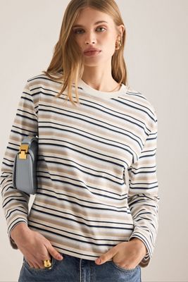 Selected  Essential Langarm Oversized T-Shirt