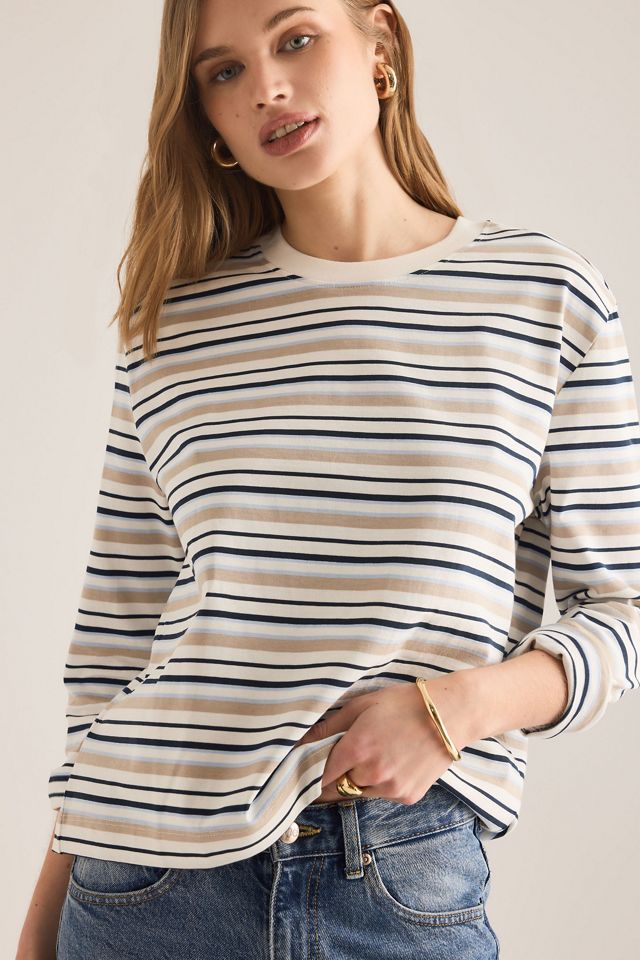 Selected T-shirt boxy essentiel à manches longues #5