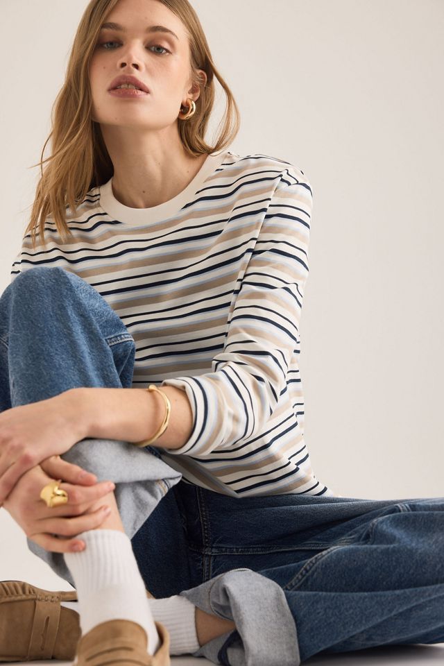 Selected T-shirt boxy essentiel à manches longues #3