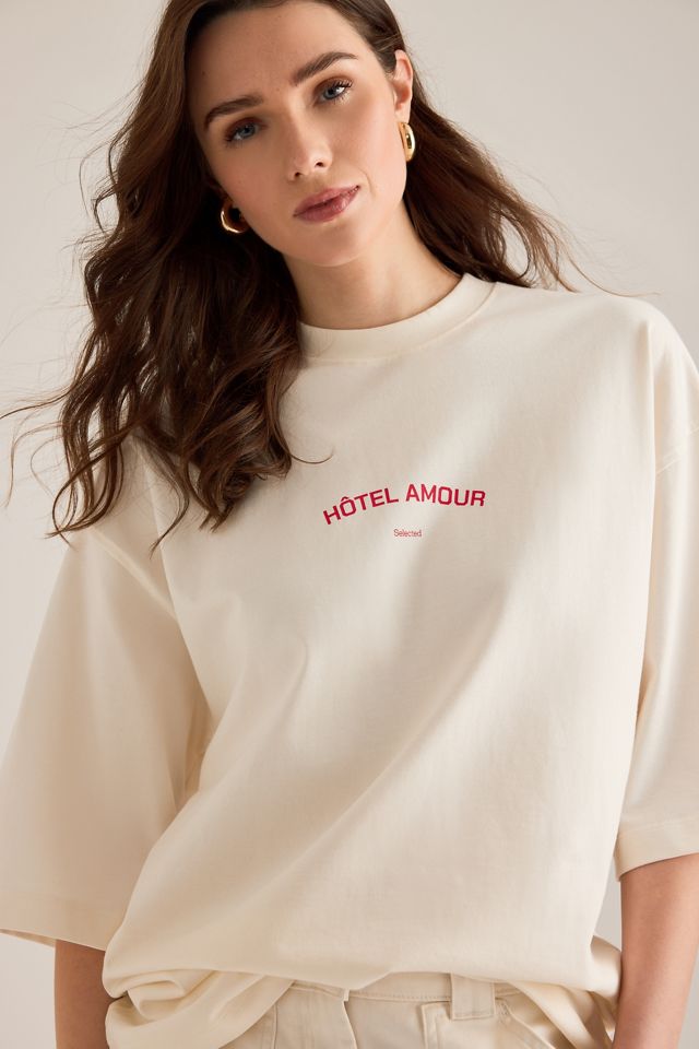 Selected Lia Hotel Amour Oversized T-Shirt #4
