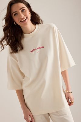 Selected T-Shirt Oversize Lia Hotel Amour