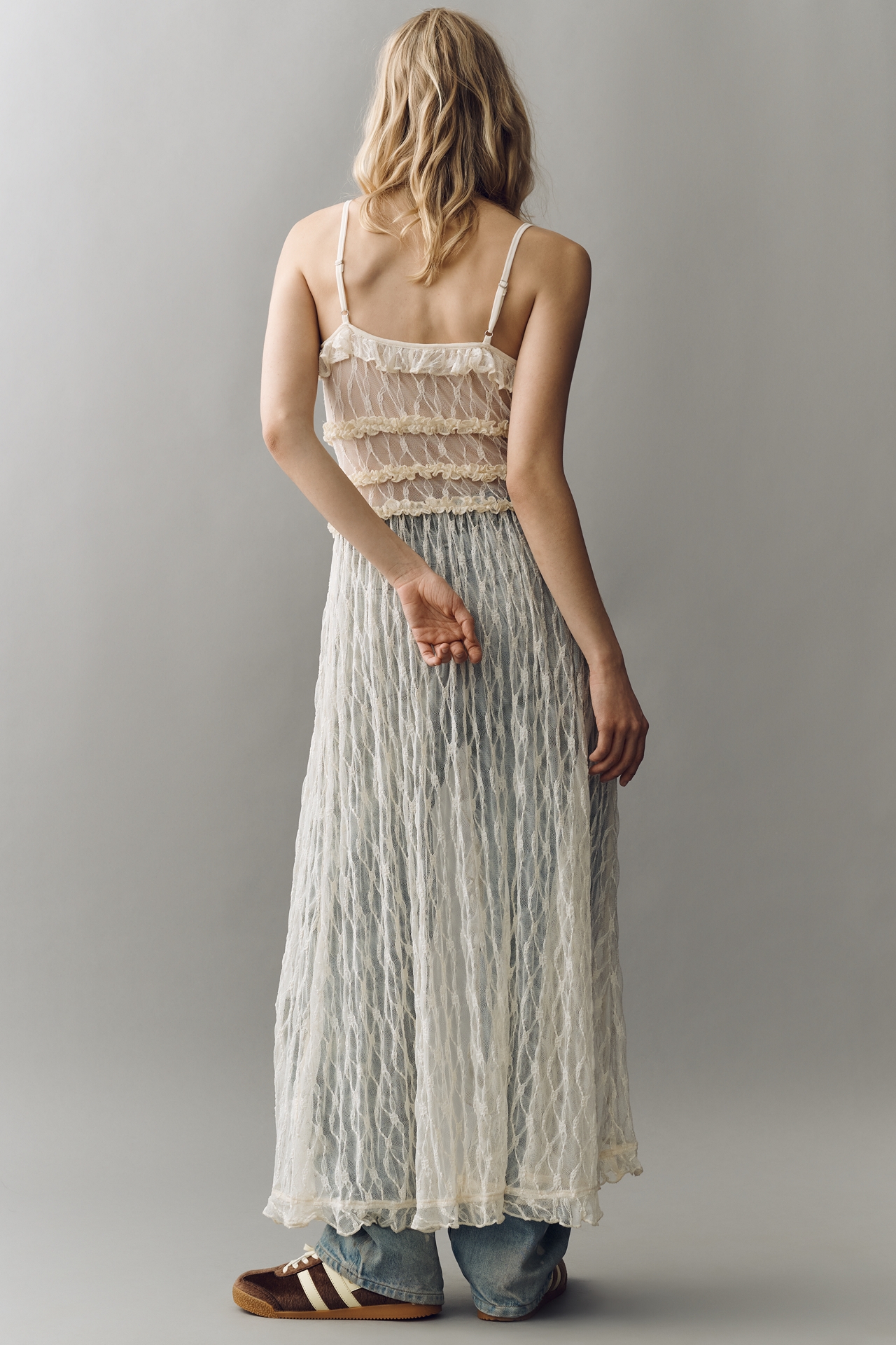 ASTR The Label Sariyah Longline Sheer Top