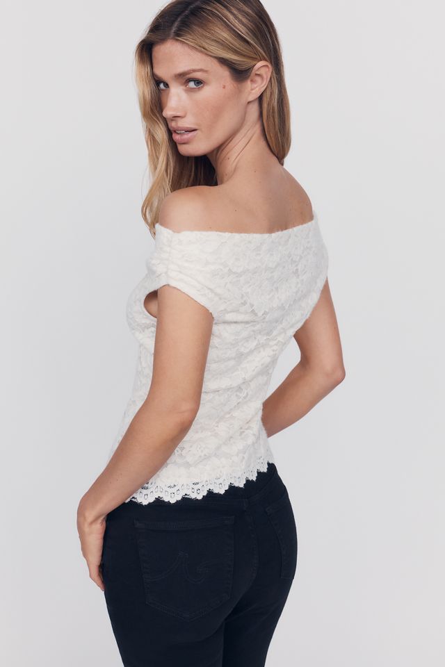 ASTR The Label Myranda Off-Shoulder Lace Top #1