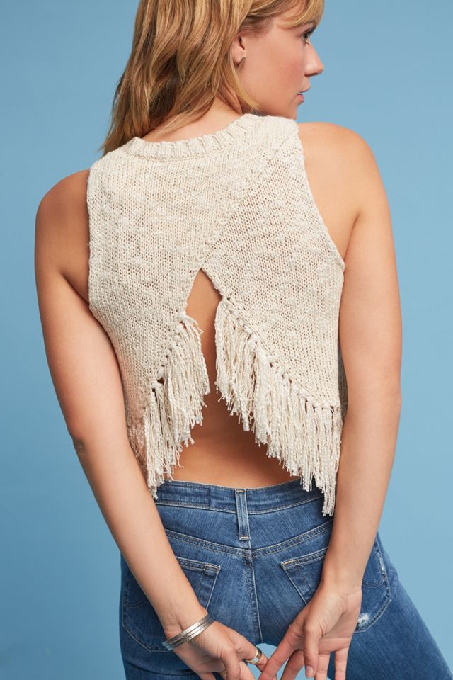 Ari Fringed Sweater Tank #3
