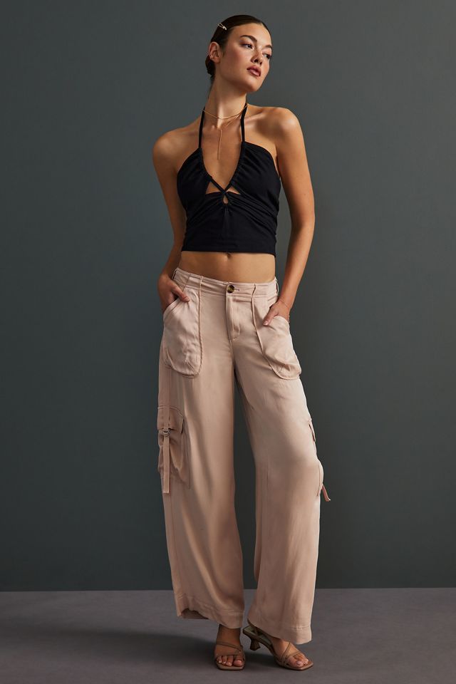 Ruched Keyhole Halter Top #2