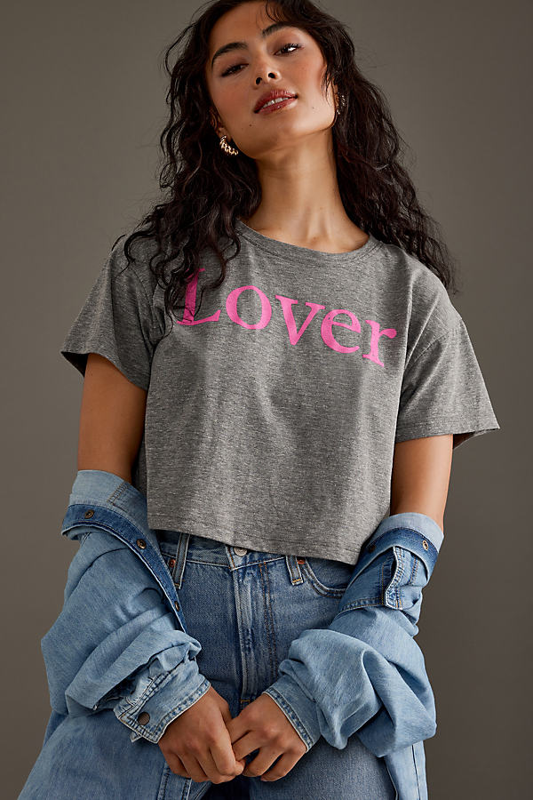 Self Contrast Lover Cropped T-Shirt