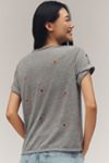 The Quinn Short-Sleeve V-Neck Tee by Pilcro