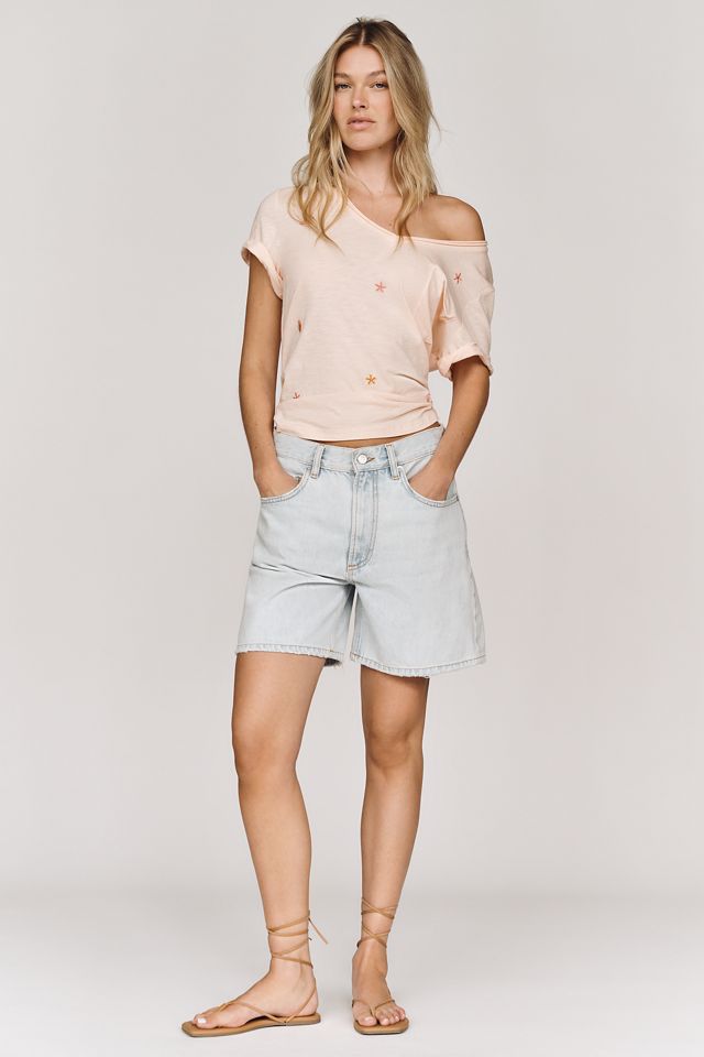 Pilcro Quinn Drapey V-Neck Tee #3