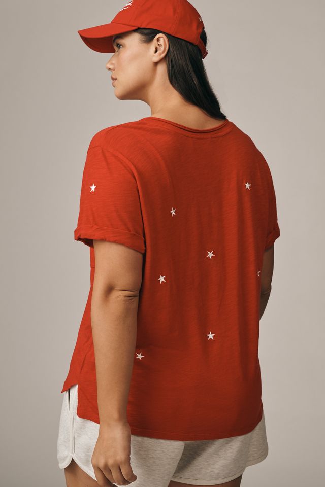 The Quinn Short-Sleeve V-Neck T-Shirt by Pilcro  #5