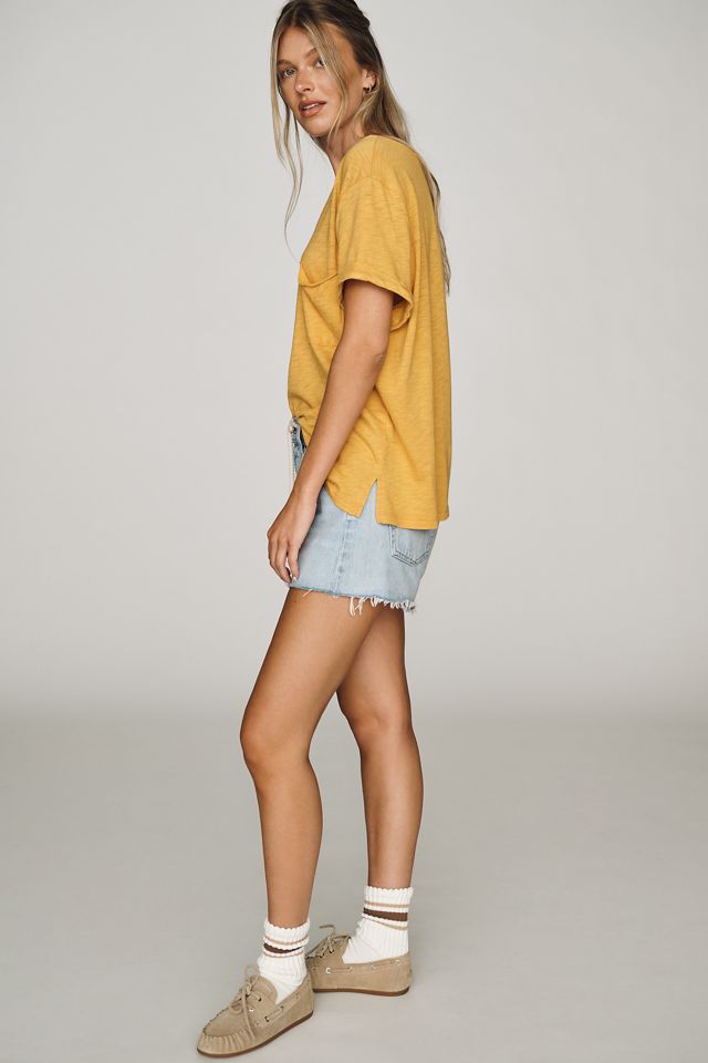 Pilcro Quinn Drapey V-Neck Tee #1