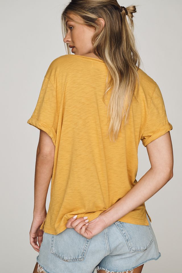 Pilcro Quinn Drapey V-Neck Tee #3