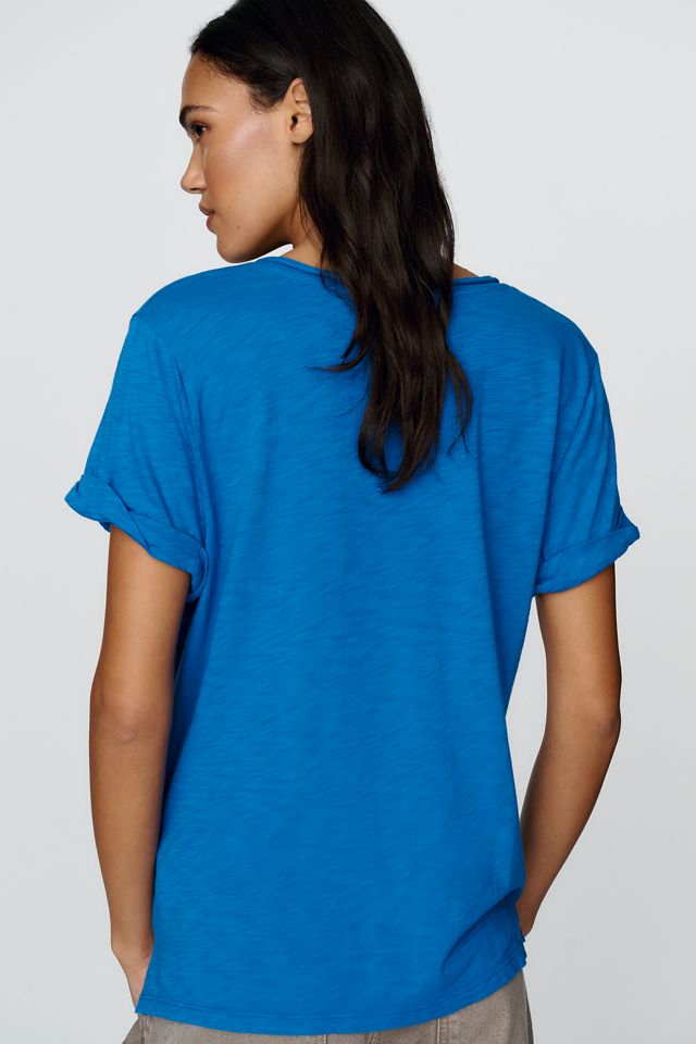 Pilcro Quinn Drapey V Neck Tee #1