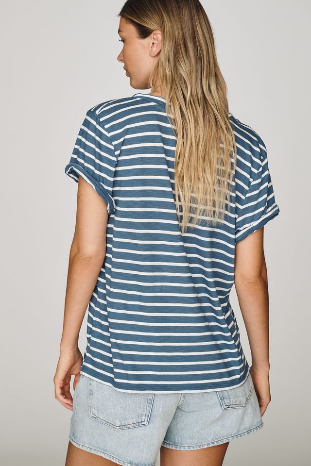Pilcro Quinn Drapey V-Neck Tee #1