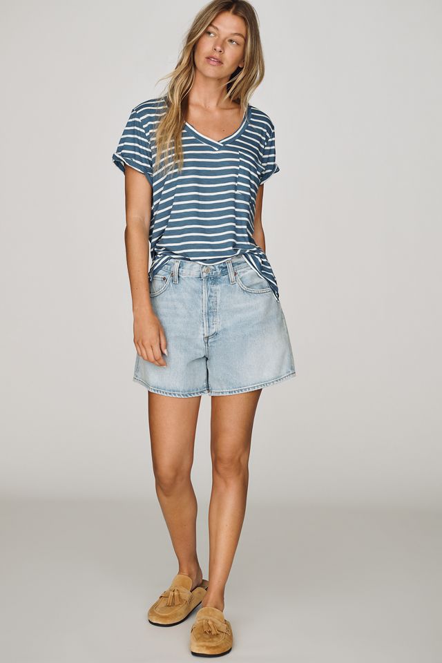 Pilcro Quinn Drapey V-Neck Tee #2